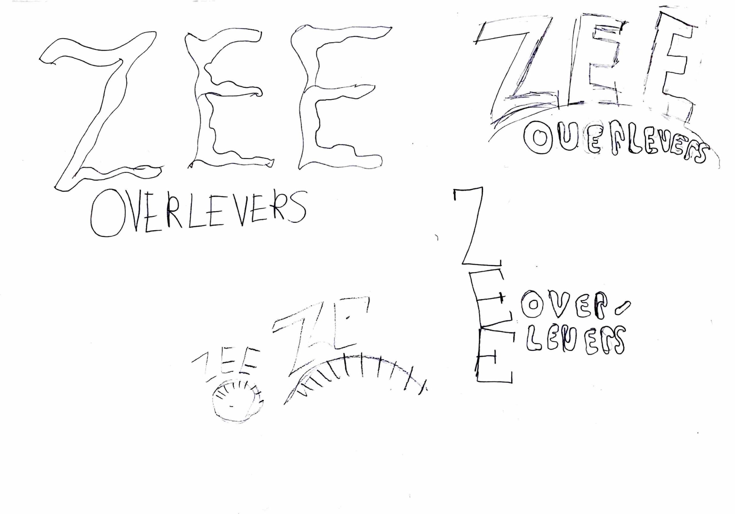 Logo schetsen Zee Overlevers