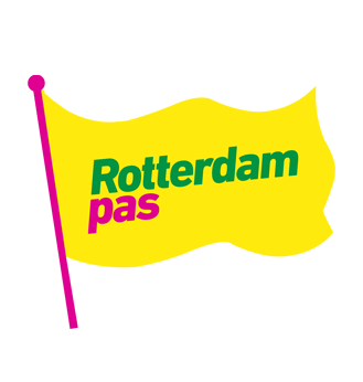 vlag met het Roterdam Pas logo