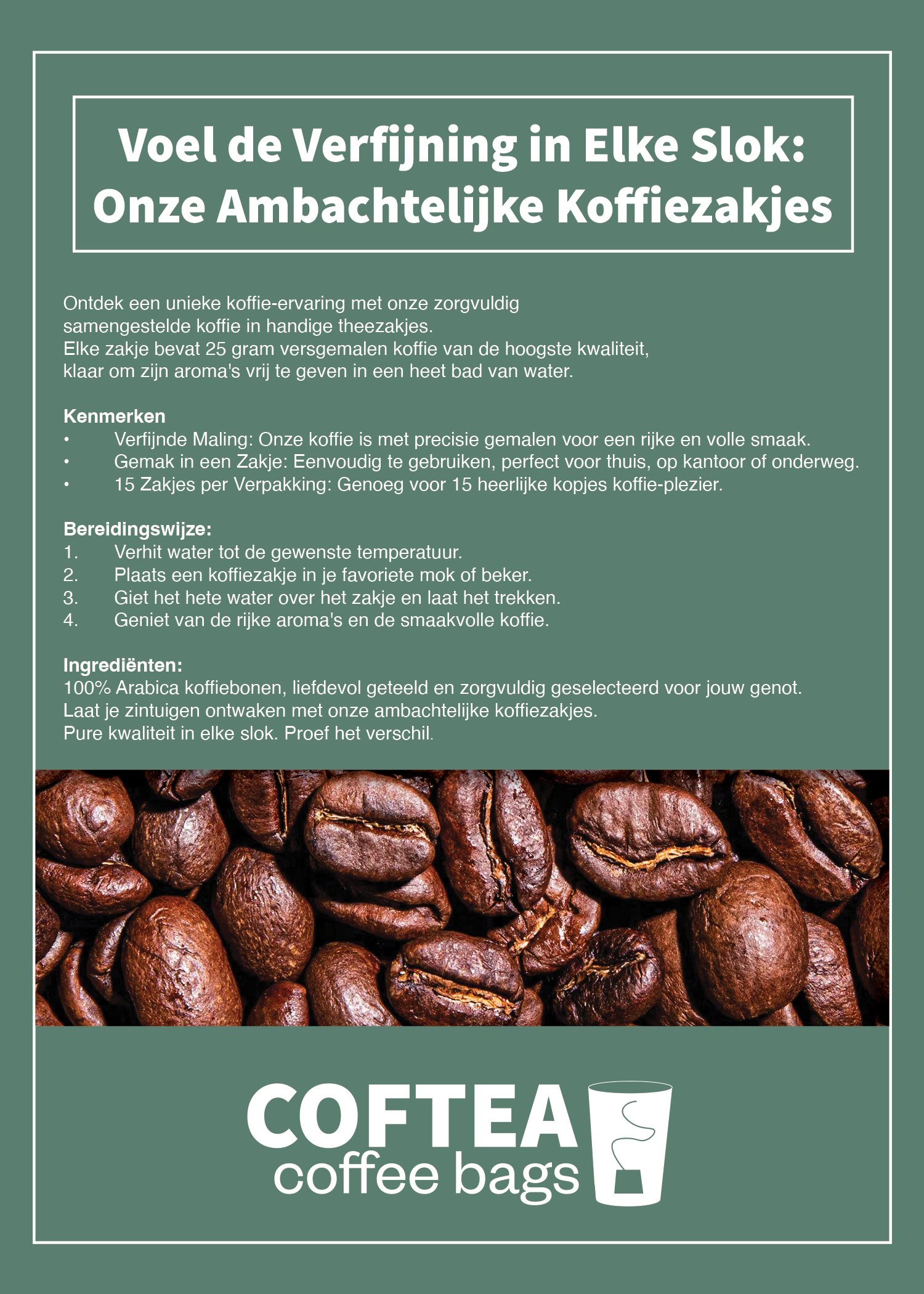 Achterkant verpakking Coftea