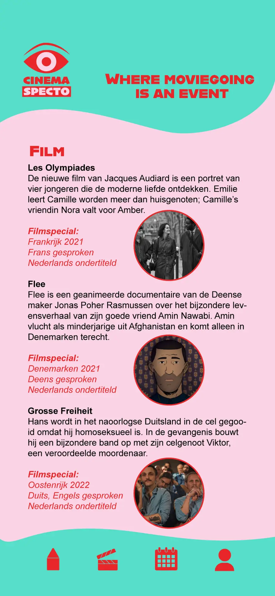 Cinema Specto app pagina 3