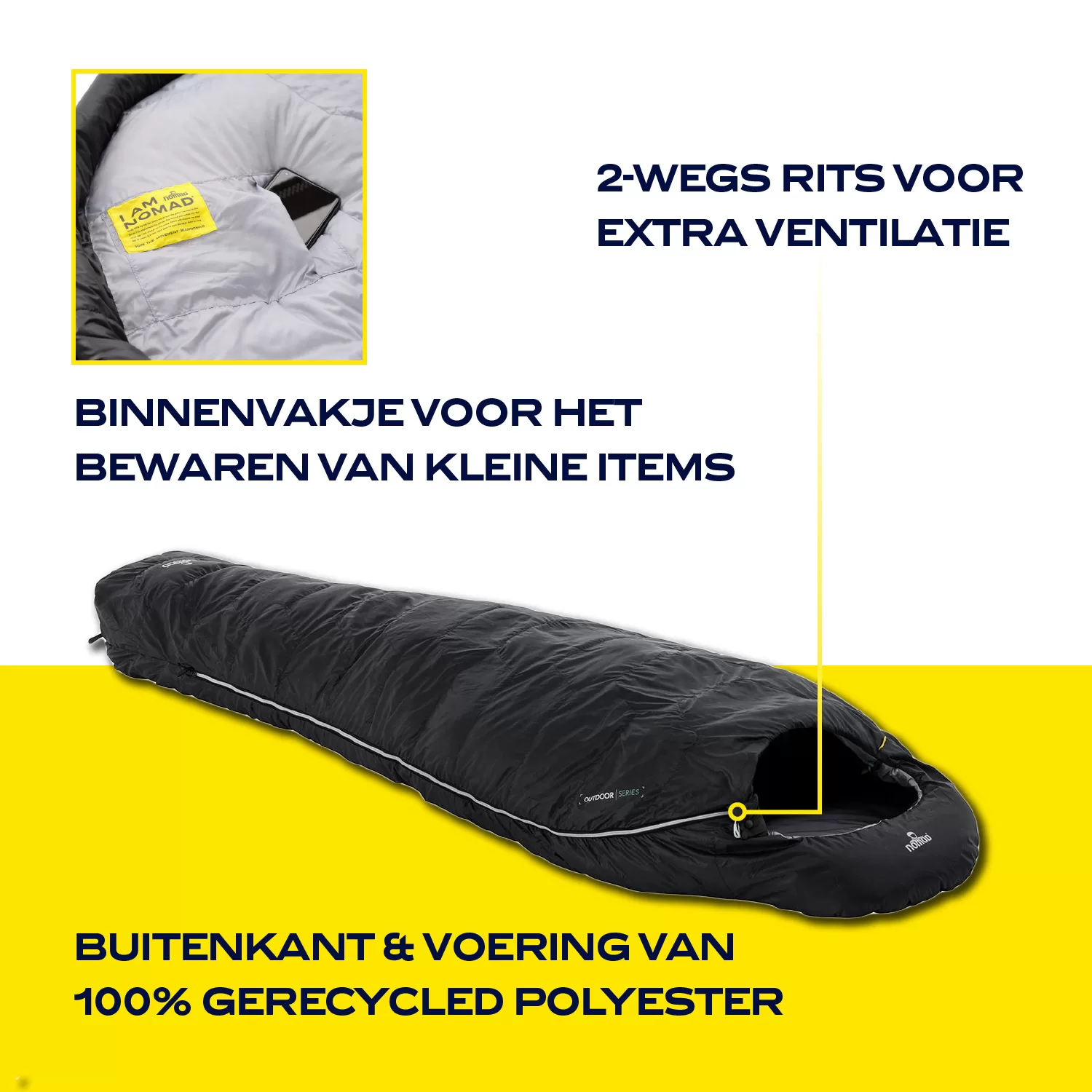 Infographic Fornax 210 Slaapzak Mummy, afbeelding 2