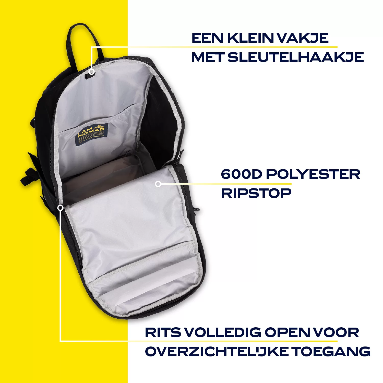Infographic Torcal 25 Daypack 25L Zwart, afbeelding 2