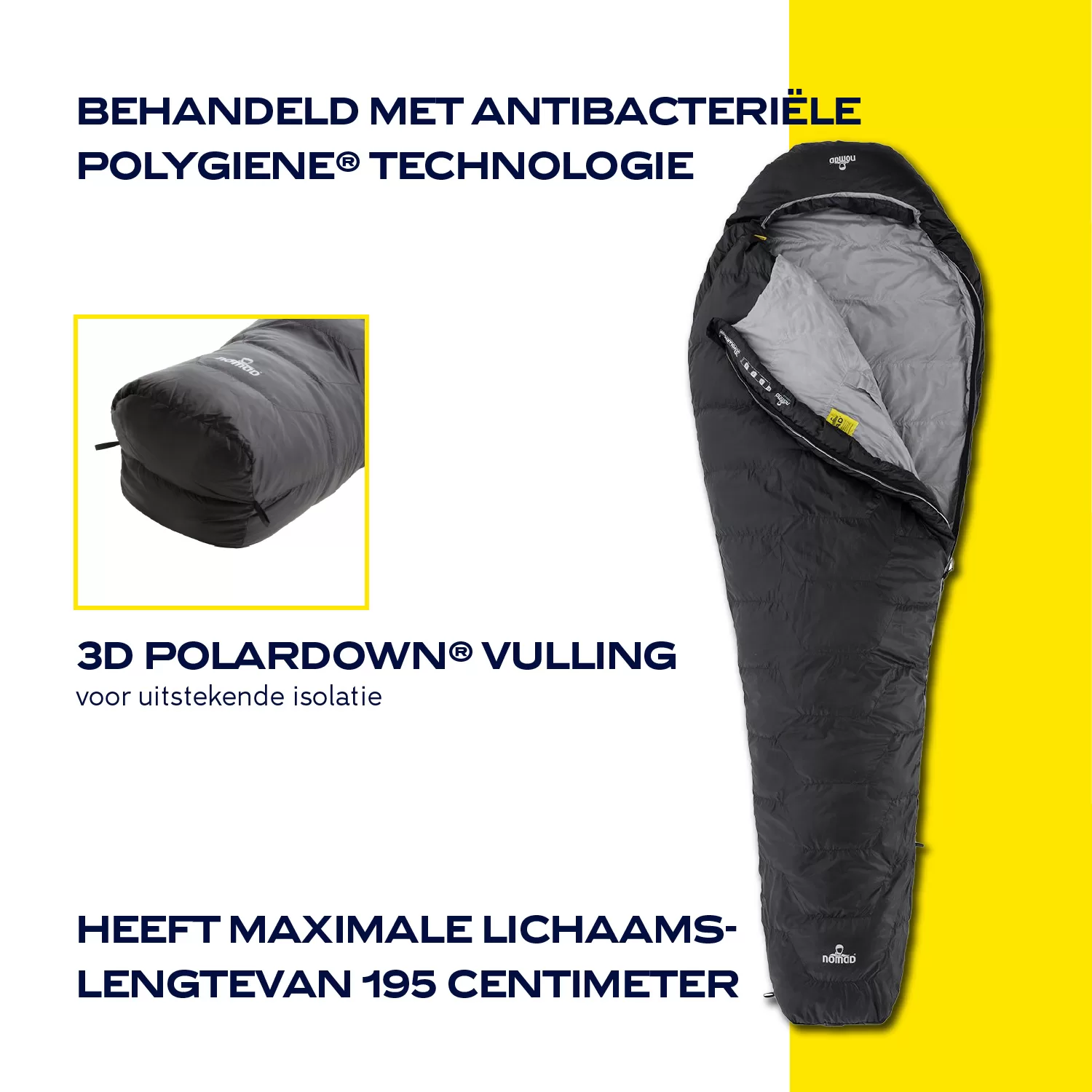 Infographic Fornax 210 Slaapzak Mummy, afbeelding 3