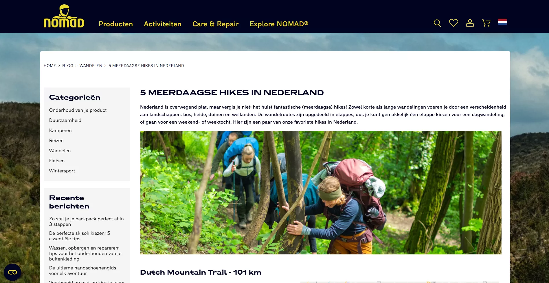 5 meerdaagse hikes blog