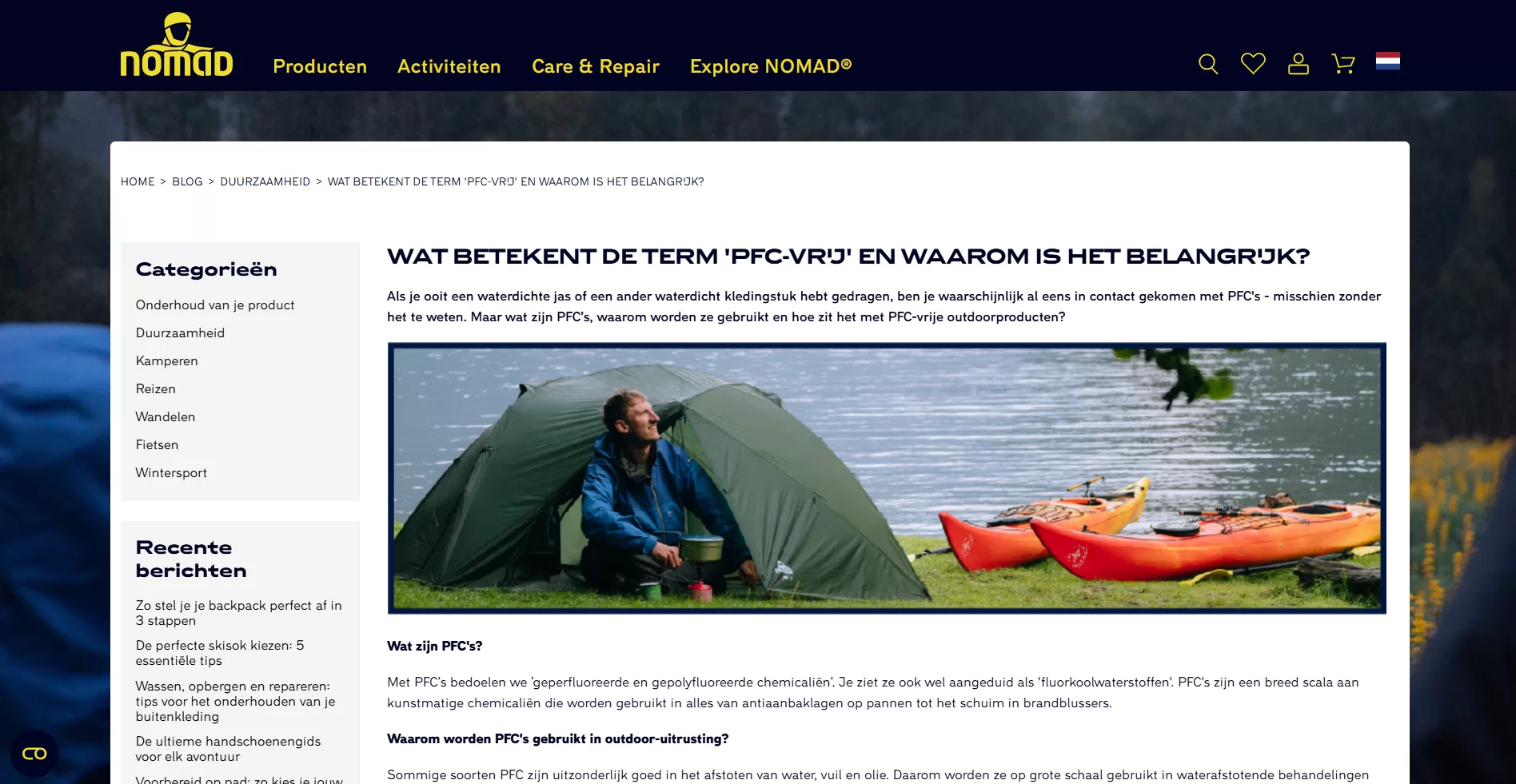 PFC vrij blog