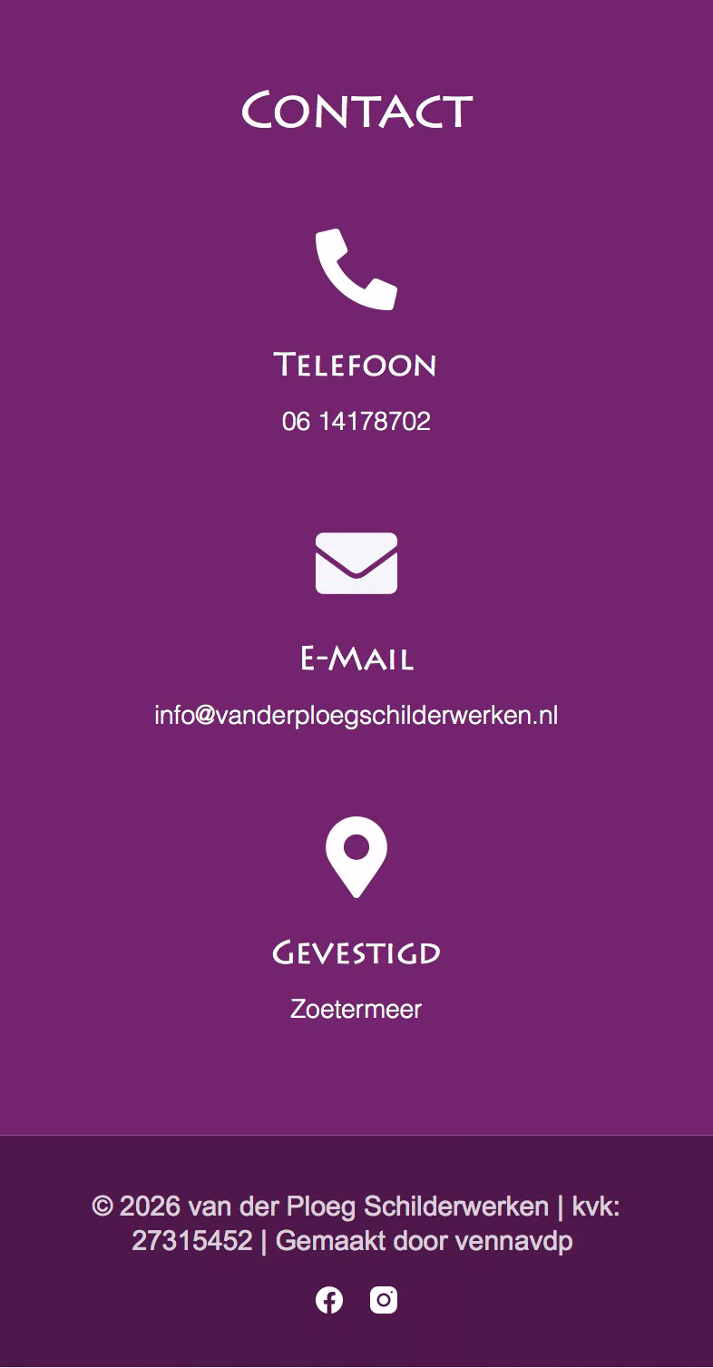 Mobiel ontwerp: footer